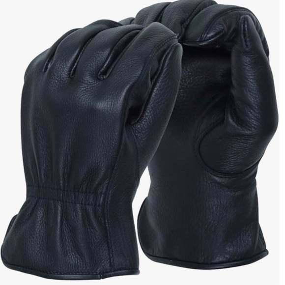 Women’s deerskin black leather gloves lined 40g 3M Thinsulate - size Medium - Picture 2 of 10